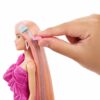 Barbie Upuzun Muhteşem Saçlı Bebekler Pembe Saçlı Bebek JDC85 - Görsel 8